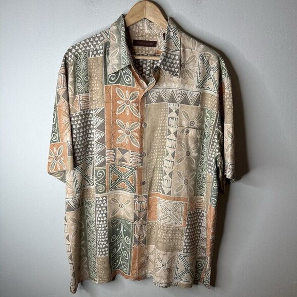 70’s Morning Glory Button Up Shirt by Tori Richard Honolulu